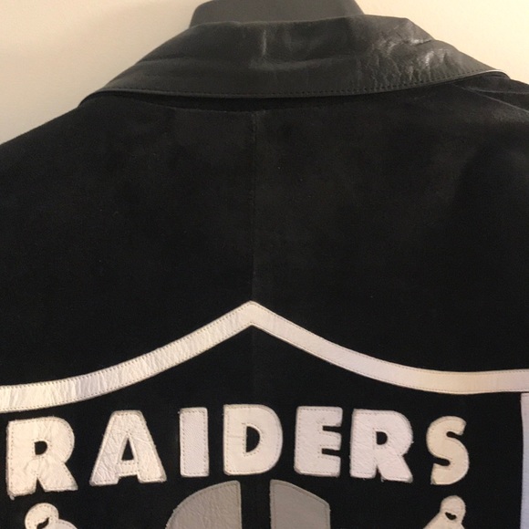 Vintage NFL Raiders Starter Jacket - 100% Leather - Picture 8 of 8